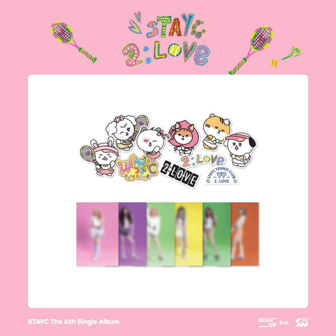 STAYC - The 6th Single Album POP-UP CAFE [2:LOVE] MD 01. Removable Sticker Set (REMOVABLE STICKER SET)