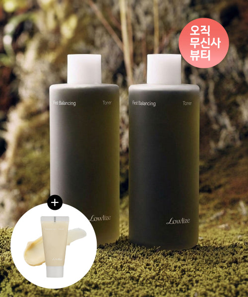LOWLIZE [Set of 2] First Balancing Toner 400ML (+Cleanser 40ML)