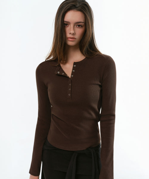 MUSINSA STANDARD WOMAN MUSINSA STANDARD WOMAN T-Shirt Dark Brown