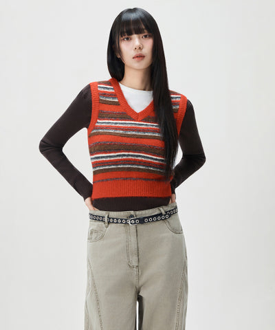 MIXXO Striped Vest Women
