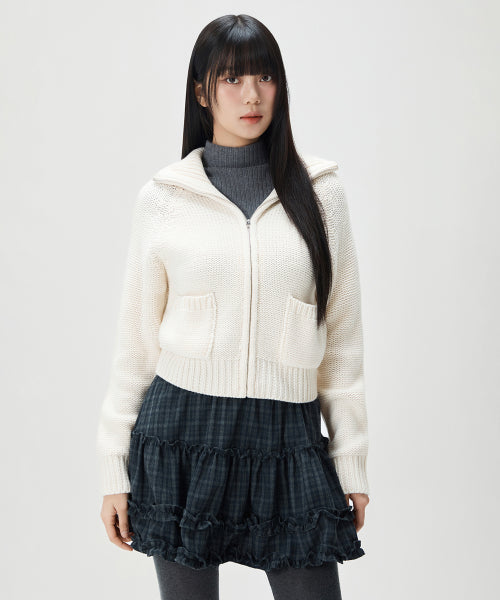 MIXXO MIXXO Knitwear Basic Cowichan Zip-up C