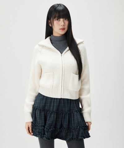 MIXXO Knitwear Basic Cowichan Zip-up C