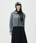 MIXXO MIXXO Cardigan High Neck Striped