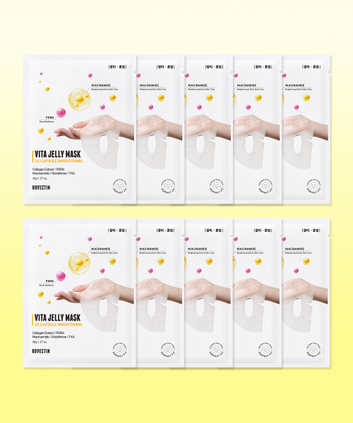Rovectin Rovectin Vita Jelly Mask Double Radiance 10 pieces