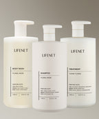 LIFENET [3 types] 1000ML 3-piece set (Wash + Shampoo + Treatment)