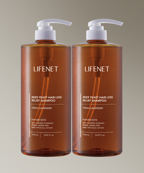 LIFENET [2PACK] Brewer's yeast hair loss symptom relief scalp care shampoo 1000ml