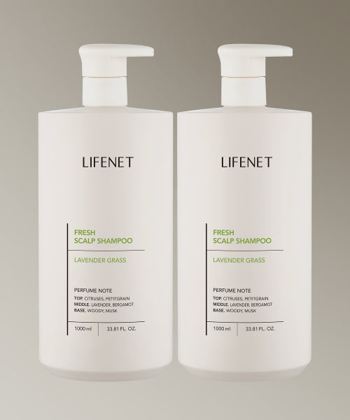 LIFENET [2PACK] Scalp Care Fresh Scalp Shampoo 1000ml