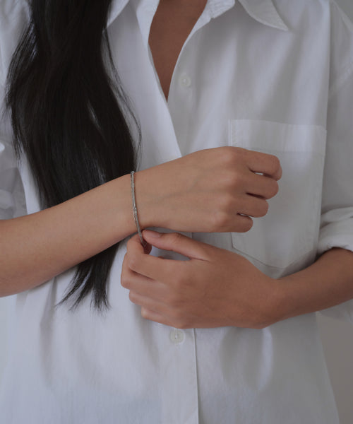 MUSINSA STANDARD WOMAN MUSINSA STANDARD WOMAN Women's Snake Chain Layered Bracelet [Silver]
