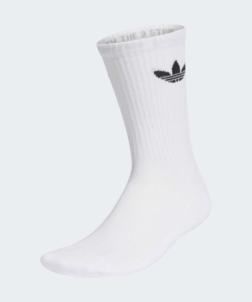 ADIDAS ADIDAS Pair of Trefoil Crew Socks - White