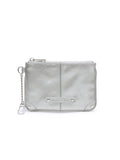 MATIN KIM MATIN KIM Rivet Point Mini Coin Wallet in Dark Silver