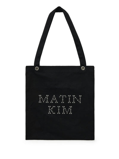 MATIN KIM Eco Bag with Stud Logo