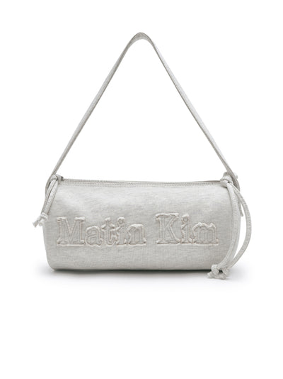 MATIN KIM Applique Logo Jersey Duffle Bag