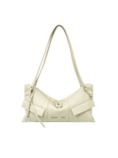 MATIN KIM WIDE NEMO SHOULDER BAG in Light Beige