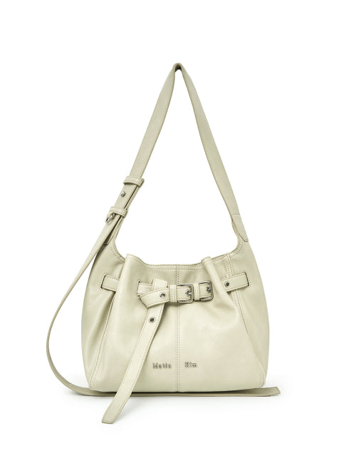 MATIN KIM MATIN KIM BELTED VOLUNN SMALL BUCKET BAG
