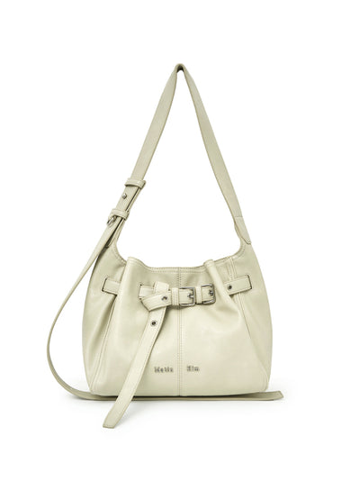 MATIN KIM BELTED VOLUNN SMALL BUCKET BAG