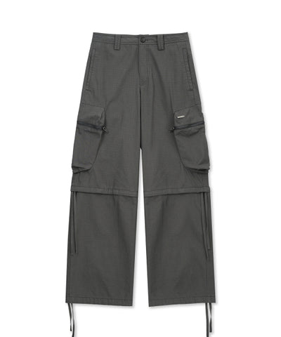 MATIN KIM Cargo Pants with Detachable Hem
