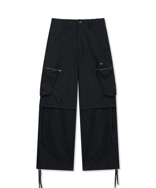 MATIN KIM MATIN KIM Detachable Cargo Pants Black