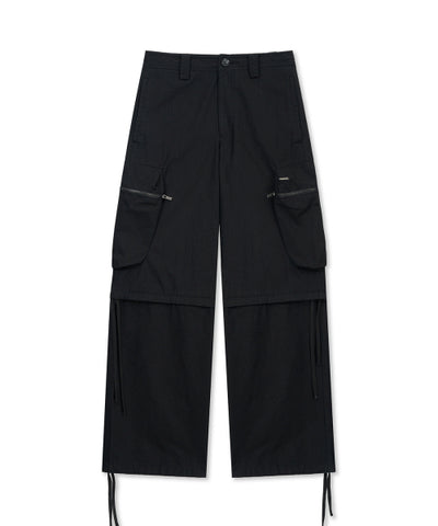 MATIN KIM Detachable Cargo Pants Black