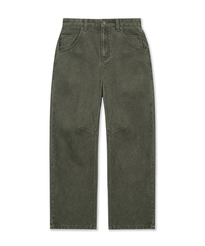 MATIN KIM DART POINT DENIM PANTS Khaki
