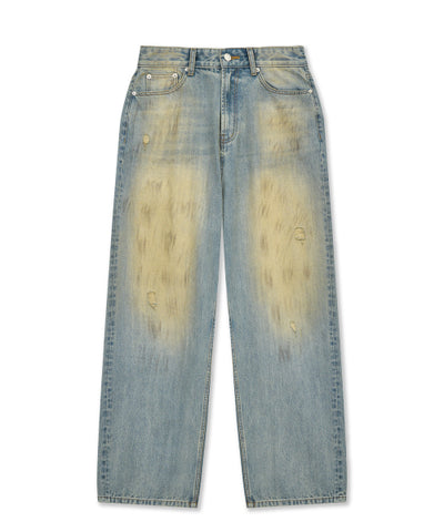 MATIN KIM Vintage Denim Pants Light Blue