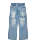 MATIN KIM MATIN KIM Front Layered Distressed Denim Pants