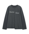 MATIN KIM MATIN KIM T-Shirt Asymmetric Logo