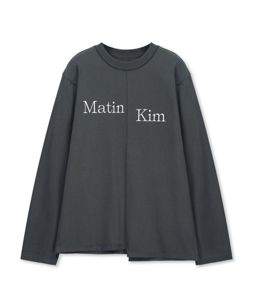 MATIN KIM MATIN KIM T-Shirt Asymmetric Logo