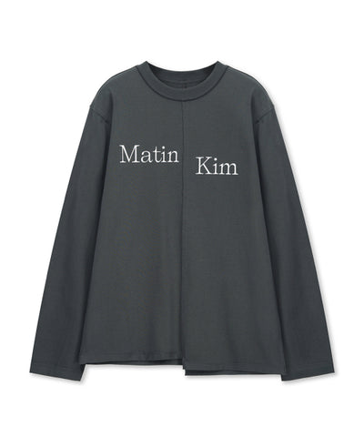 MATIN KIM T-Shirt Asymmetric Logo