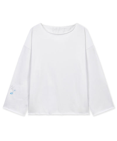 MATIN KIM T-Shirt Boat Neck Top