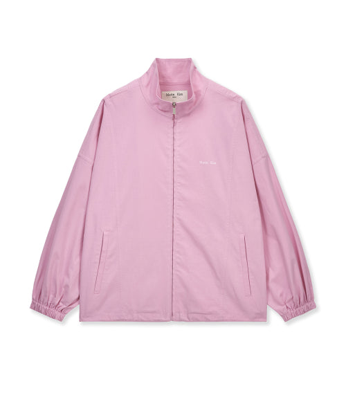 MATIN KIM MATIN KIM Back Logo High Neck Jumper in Pink