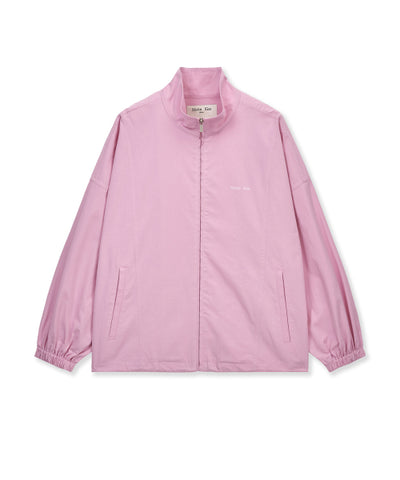 MATIN KIM Back Logo High Neck Jumper in Pink
