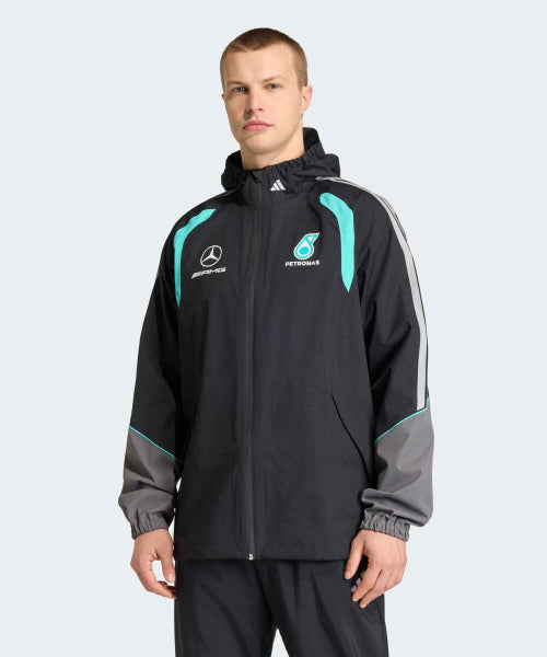 ADIDAS ADIDAS Mercedes AMG F1 Team Mechanics Rain Jacket - Black