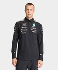 ADIDAS ADIDAS Mercedes AMG F1 Team Engineer Long Sleeve Polo - Black