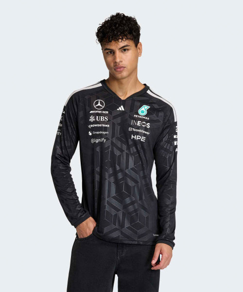 ADIDAS ADIDAS Mercedes AMG F1 Team Driver Jersey Long Sleeve - Black