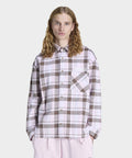 ADIDAS ADIDAS Flannel Long Sleeve Work Shirt - Clear Pink