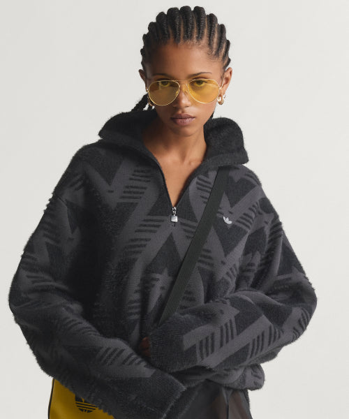 ADIDAS ADIDAS Half Zipper Knit Sweater Women