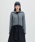 MIXXO MIXXO Cardigan High Neck Striped