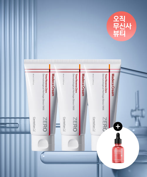 CENTELLIAN24 [3PACK] 3 Madeca Cream Time Reverse Zero 80ml + [Giveaway] Collagen Boosting Ampoule 30ml