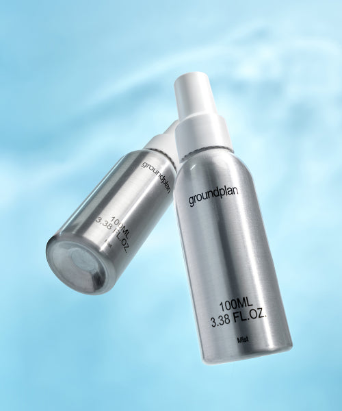 GROUND PLAN Moisture soothing mist 100ml duo set (+ 4 sachets included)