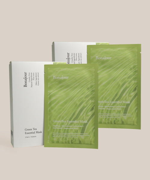 BONAJOUR BONAJOUR Vegan Green Tea Sheet Mask Pack