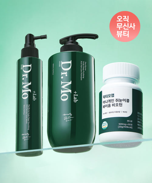 DR.LEECOS Dr.Molab Starter Set Hair Loss Shampoo + Tonic Serum + Biotin 1 month supply