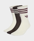 ADIDAS ADIDAS 3-stripe crew socks - White