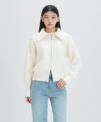 MIXXO MIXXO Knitwear Two-Way Zip-Up Cardigan