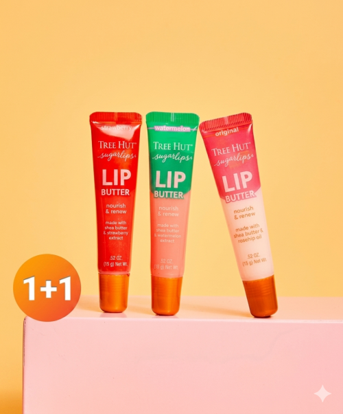 TREE HUT TREE HUT Sugar Lips Lip Butter 15g + 15g (Choose 2 of 3 types)