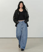 MUSINSA STANDARD WOMAN MUSINSA STANDARD WOMAN Women's Curved Denim Pants Light Indigo