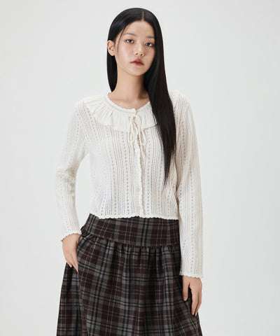MIXXO Cardigan Ruffle