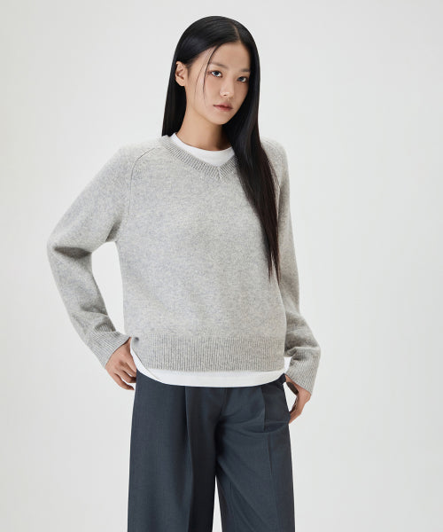 MIXXO MIXXO Semi-overfit V-neck pullover S