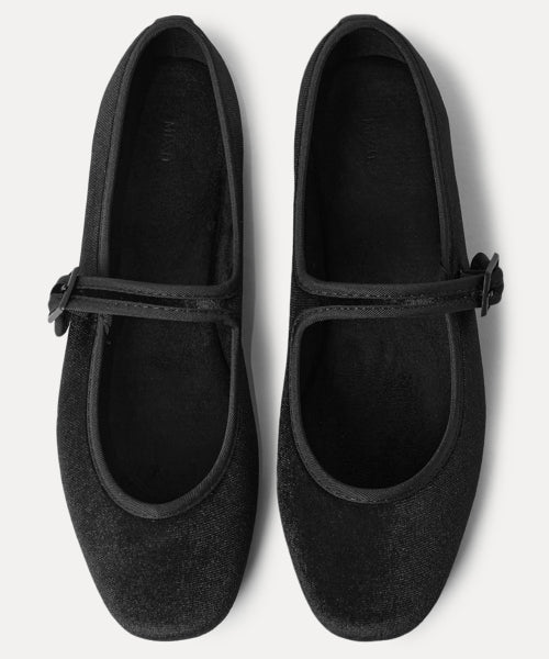 MIXXO MIXXO Fluffy Sweet Button Mary Jane Flat (1cm)