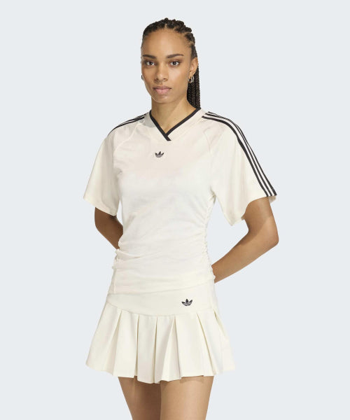 ADIDAS ADIDAS Ruched Soccer Jersey - White