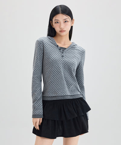 MIXXO Hoodie Color Combination Striped